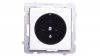 SONATA Gniazdo pojedyncze z/u stal inox GP-1RMZ/m/37